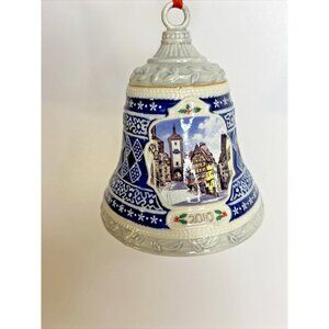 The Danbury Mint 2010 Annual German Ornament A Bavarian Christmas Bell IOB